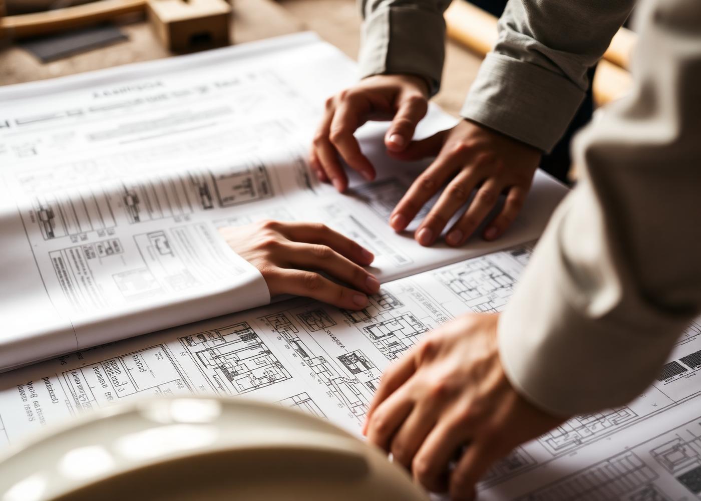 Étude de plans sur un chantier Malandain